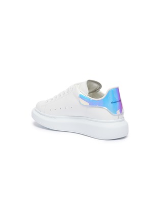  - ALEXANDER MCQUEEN - 'Oversized Sneaker' in leather with holographic collar