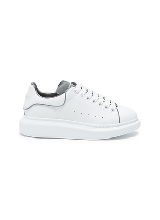 Main View - Click To Enlarge - ALEXANDER MCQUEEN - 'Oversized Sneaker' in leather with contrast piping