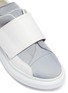 Detail View - Click To Enlarge - ALEXANDER MCQUEEN - 'Oversized Sneaker' in reflective patchwork