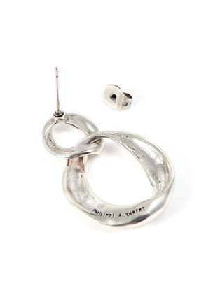 Detail View - Click To Enlarge - PHILIPPE AUDIBERT - 'Marinette' interlocking hoop drop earrings