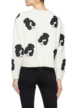 Back View - Click To Enlarge - ALICE & OLIVIA - 'Gleeson' Stace Face appliqué boxy sweater