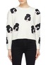 Main View - Click To Enlarge - ALICE & OLIVIA - 'Gleeson' Stace Face appliqué boxy sweater