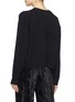 Back View - Click To Enlarge - ALICE & OLIVIA - 'Gleeson' convertible sequin slogan graphic appliqué boxy sweater