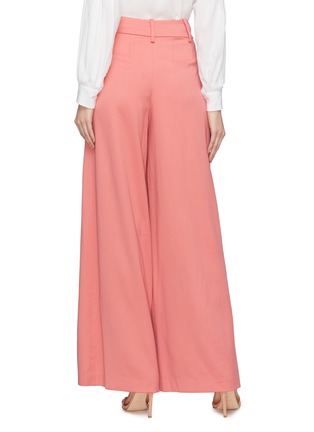 Back View - Click To Enlarge - ALICE & OLIVIA - 'Scarlet' pleated wide leg pants