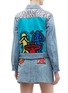 Back View - Click To Enlarge - ALICE & OLIVIA - x Keith Haring Foundation 'Rumor' mix appliqué denim jacket
