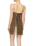 Back View - Click To Enlarge - ALICE & OLIVIA - 'Harmony' chainmail mini slip dress