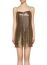 Main View - Click To Enlarge - ALICE & OLIVIA - 'Harmony' chainmail mini slip dress