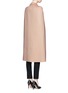 Back View - Click To Enlarge - VALENTINO GARAVANI - Compacted virgin wool-cashmere cape coat