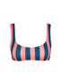 Main View - Click To Enlarge - SOLID & STRIPED - 'Elle' stripe slip-on bikini top