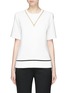 Main View - Click To Enlarge - ALEXANDER WANG - Fish line suspended boxy top