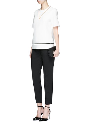 Figure View - Click To Enlarge - ALEXANDER WANG - Fish line suspended boxy top