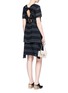 Figure View - Click To Enlarge - PROENZA SCHOULER - Pinstripe high-low hem gathered skirt