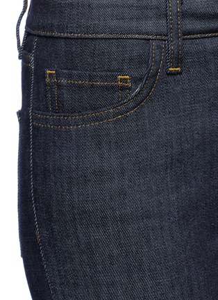 Detail View - Click To Enlarge - VICTORIA, VICTORIA BECKHAM - 'Powerhigh' raw denim skinny jeans