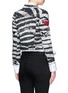 Back View - Click To Enlarge - MARC JACOBS - Embellished zebra print shrunken denim jacket
