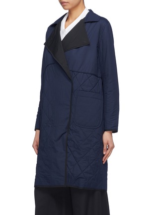 Front View - Click To Enlarge - PHVLO - Rain-repellent reversible notched lapel padded unisex coat