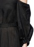 Detail View - Click To Enlarge - LISA MARIE FERNANDEZ - Balloon sleeve off-shoulder linen dress