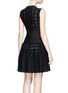 Back View - Click To Enlarge - ALAÏA - 'Bossa Nova' geometric stripe sleeveless dress