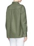 Back View - Click To Enlarge - ISABEL MARANT ÉTOILE - 'Ipa' oversized pocket cotton-linen gabardine blouse