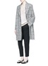 Figure View - Click To Enlarge - LANVIN - Glitter tweed single button oversized coat