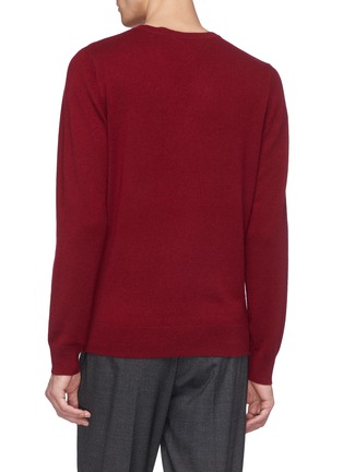 Back View - Click To Enlarge - EQUIL - Contrast seam cashmere V-neck sweater
