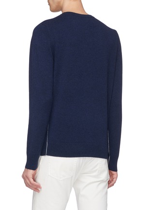 Back View - Click To Enlarge - EQUIL - Contrast seam cashmere V-neck sweater