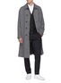 Figure View - Click To Enlarge - EQUIL - Contrast seam cashmere cardigan