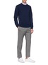Figure View - Click To Enlarge - EQUIL - Contrast seam cashmere sweater