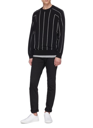 Figure View - Click To Enlarge - EQUIL - Stripe cashmere sweater