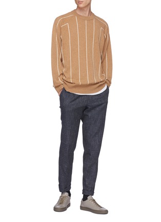 Figure View - Click To Enlarge - EQUIL - Stripe cashmere sweater