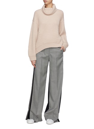 Figure View - Click To Enlarge - EQUIL - Cowl neck wool rib knit sweater