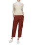 Figure View - Click To Enlarge - EQUIL - Contrast seam cashmere V-neck sweater