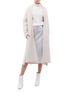 Figure View - Click To Enlarge - EQUIL - Belted wool blend long cardigan