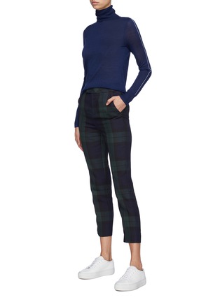 Figure View - Click To Enlarge - EQUIL - Contrast seam wool blend turtleneck sweater