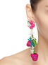 Figure View - Click To Enlarge - MERCEDES SALAZAR - 'Strawberry' drop clip earrings