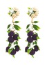 Main View - Click To Enlarge - MERCEDES SALAZAR - 'Grape' drop clip earrings