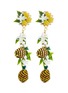 Main View - Click To Enlarge - MERCEDES SALAZAR - 'Pineapple' drop clip earrings