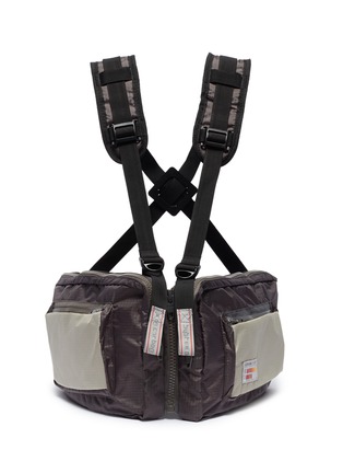 Main View - Click To Enlarge - C2H4 - Colourblock ripstop strappy pouch