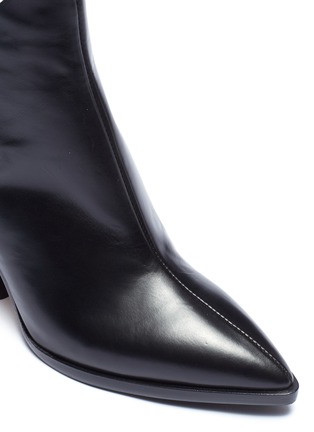 Detail View - Click To Enlarge - AEYDE - 'Cherry' slanted heel leather ankle boots