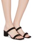 Figure View - Click To Enlarge - AEYDE - 'Corey' suede sandals