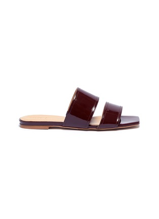 Main View - Click To Enlarge - AEYDE - 'Mattea' patent leather slide sandals