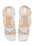 Detail View - Click To Enlarge - JACQUEMUS - 'Pisa' sculptural heel strappy leather sandals