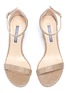 Detail View - Click To Enlarge - STUART WEITZMAN - 'Nearlynude' metallic ankle strap sandals