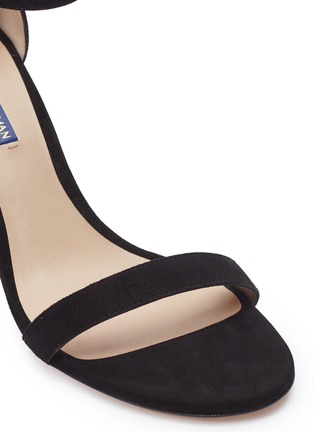 Detail View - Click To Enlarge - STUART WEITZMAN - 'Nearlynude' ankle strap suede sandals