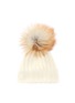 Main View - Click To Enlarge - ISLA - Fox fur pompom knit kids beanie