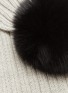 Detail View - Click To Enlarge - ISLA - Fox fur pompom knit kids scarf