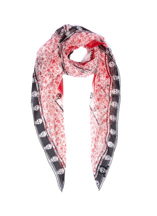 Main View - Click To Enlarge - ALEXANDER MCQUEEN - Victorian Floral silk chiffon scarf
