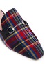 Detail View - Click To Enlarge - PEDDER RED - 'Zac' horsebit tartan plaid loafer slides