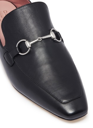 Detail View - Click To Enlarge - PEDDER RED - 'Zack' horsebit leather loafers