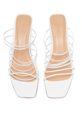 Detail View - Click To Enlarge - REJINA PYO - 'Zoe' Perspex heel strappy leather sandals