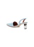  - REJINA PYO - 'Conie' sculptural heel leather slingback pumps